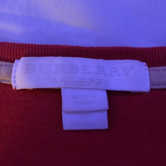 RED BURBERRY SHIRT!